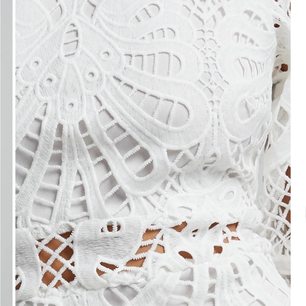 Showpo White Crochet Mini Dress - Picture 4 of 11
